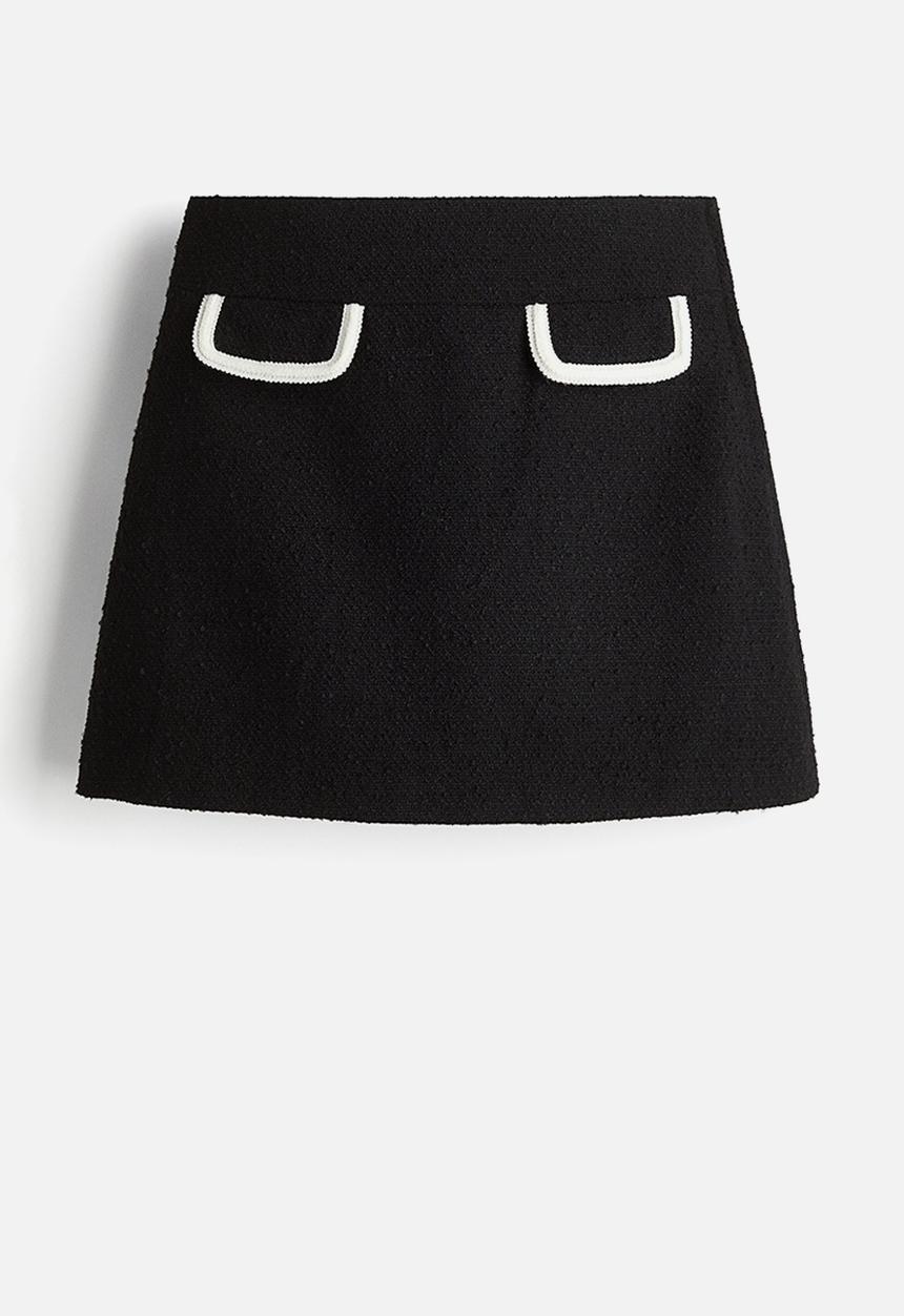 H&M - Bouclé skirt - black