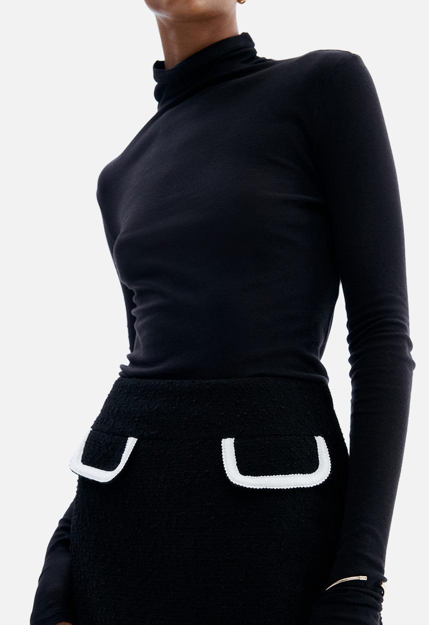 H&M - Bouclé skirt - black