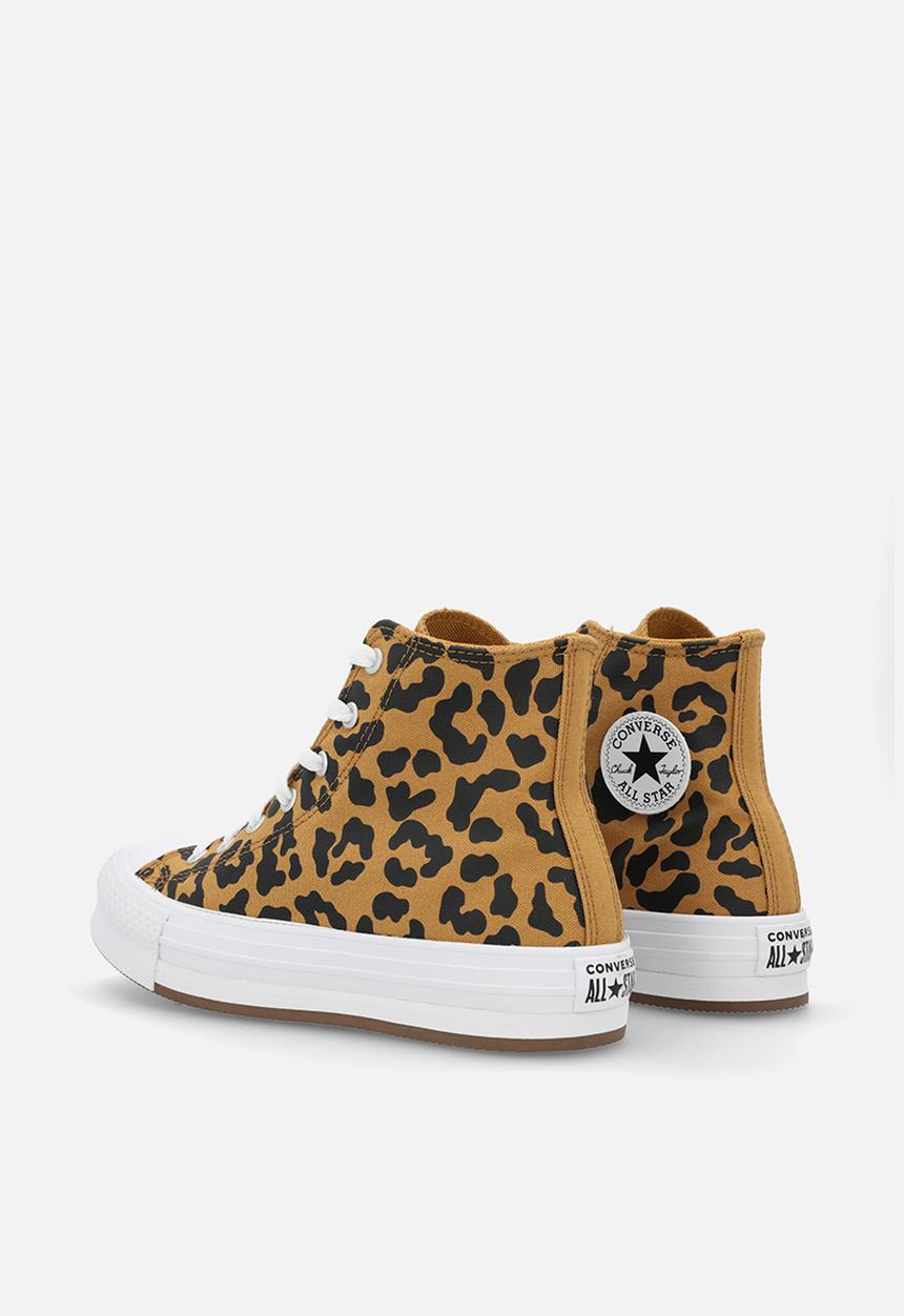 Converse - Chuck Taylor All Star Eva Lift Leopards Platform - Honey Stick/Black/White