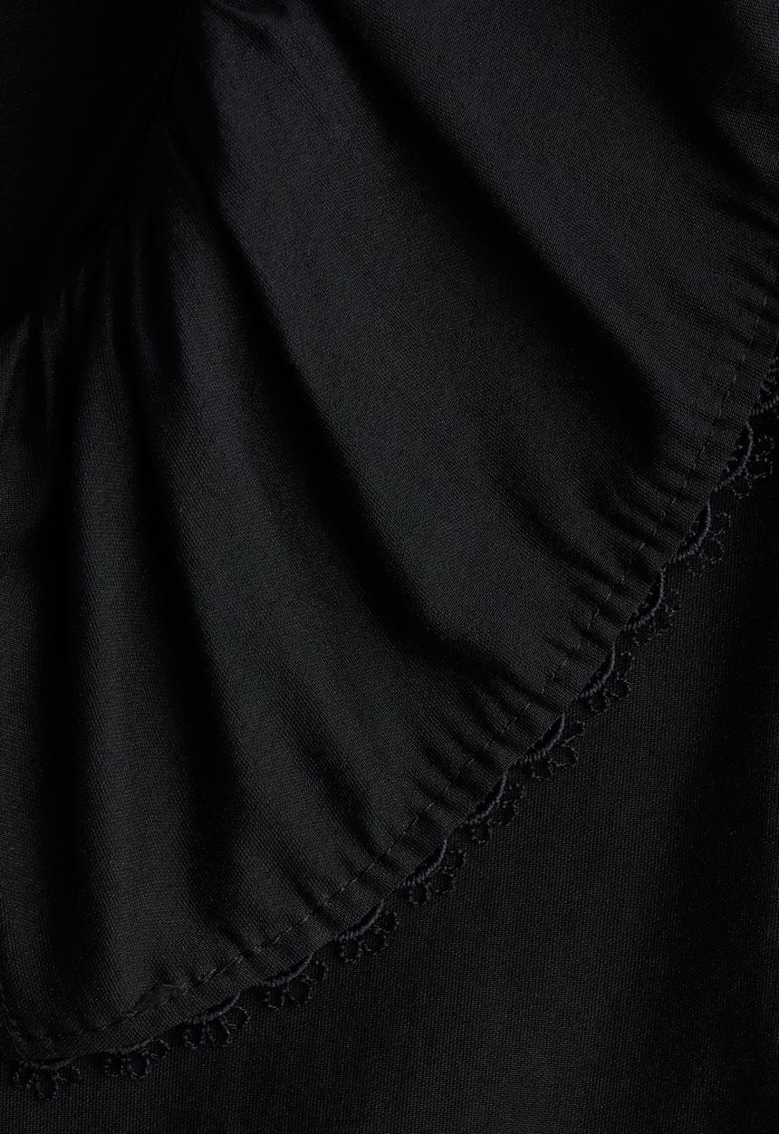 H&M - Tie-front blouse - black