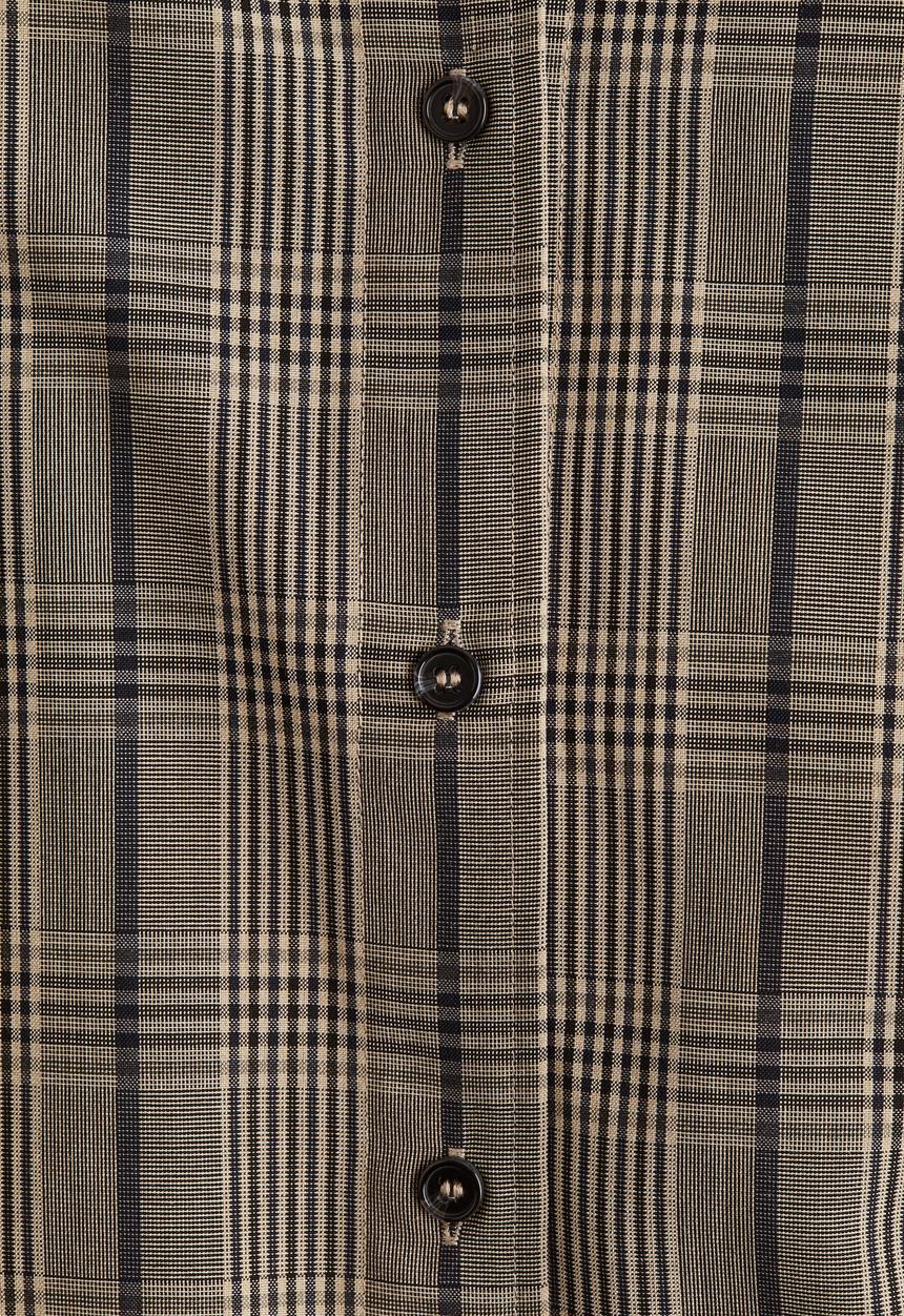 H&M - Oversized shirt - beige/checked 