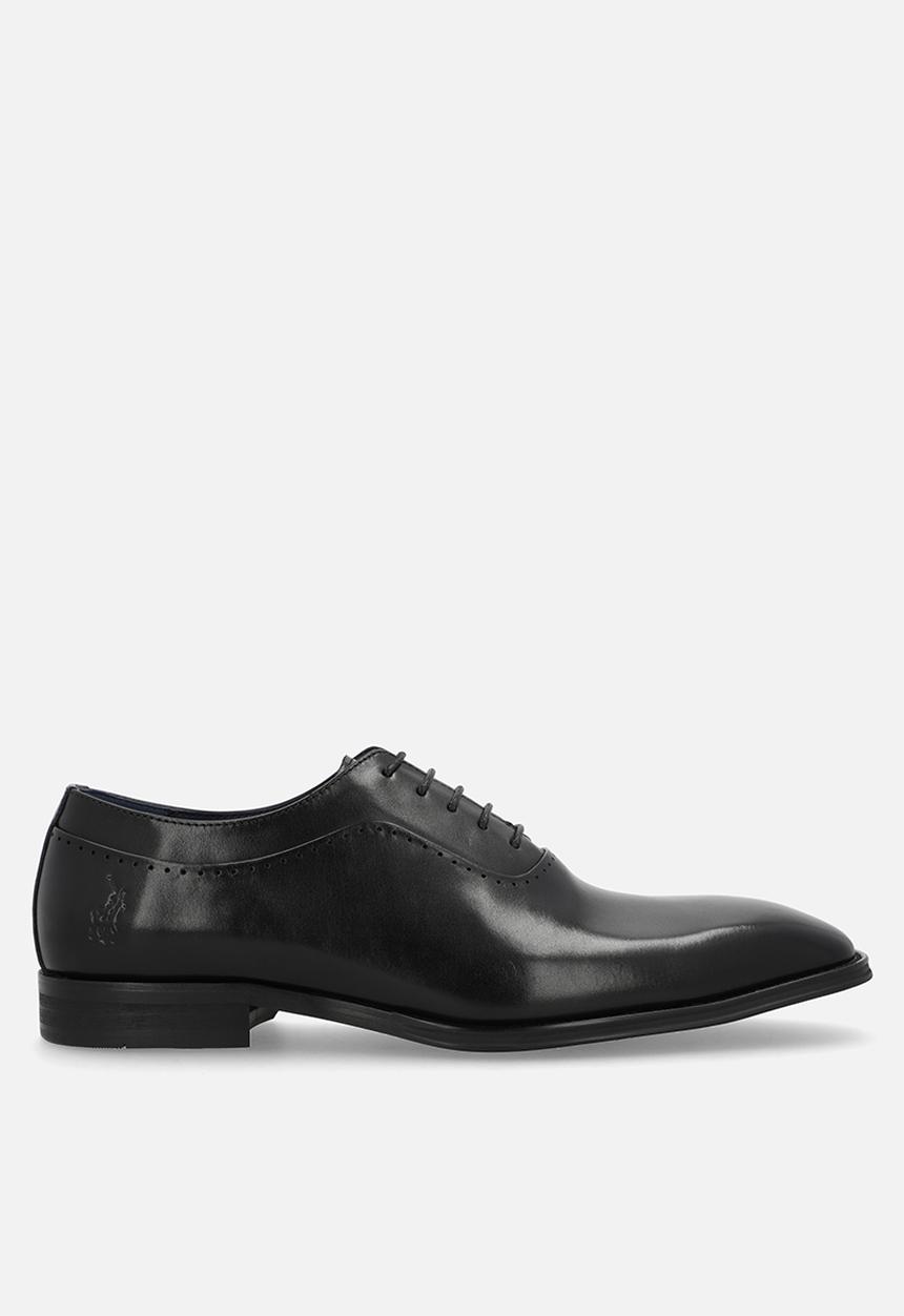 POLO - Perforated Oxford Lace Up - Black