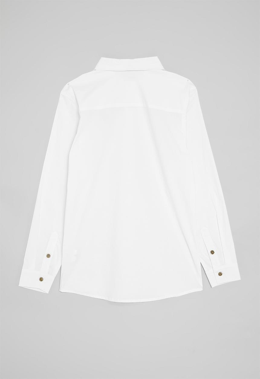 POLO - Boys nicholas long sleeve shirt - white 