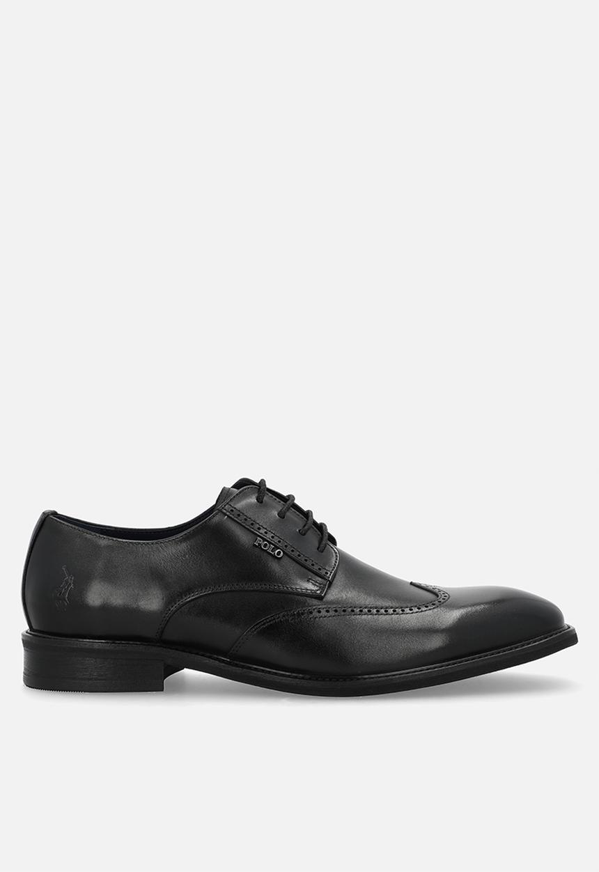 POLO - Wingcap Gibson Lace Up - black 
