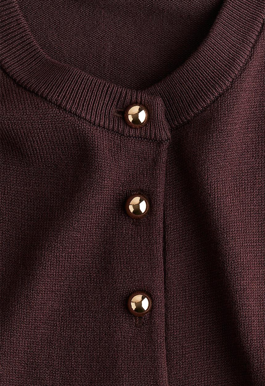 H&M - Knitted cardigan - burgundy