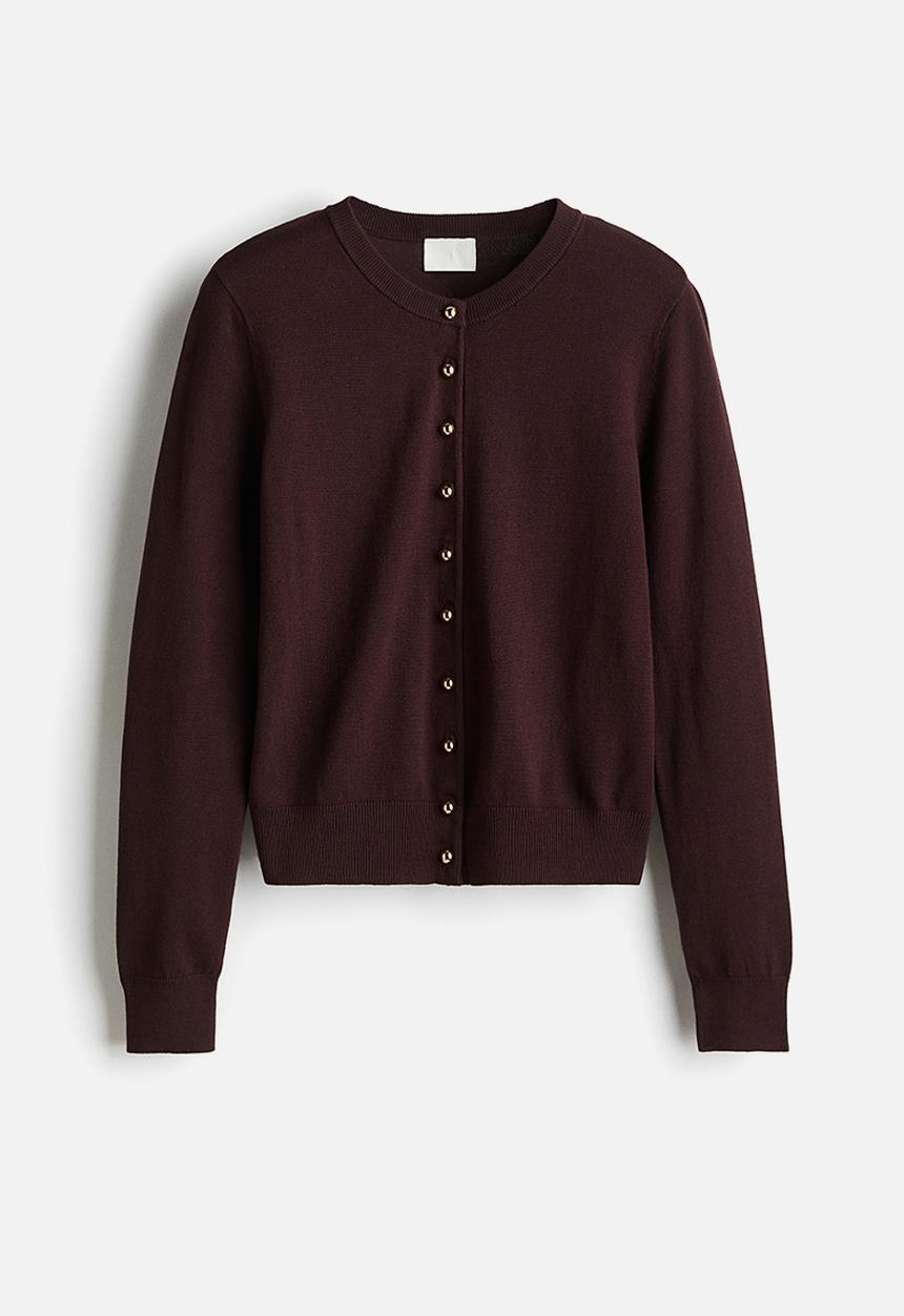 H&M - Knitted cardigan - burgundy