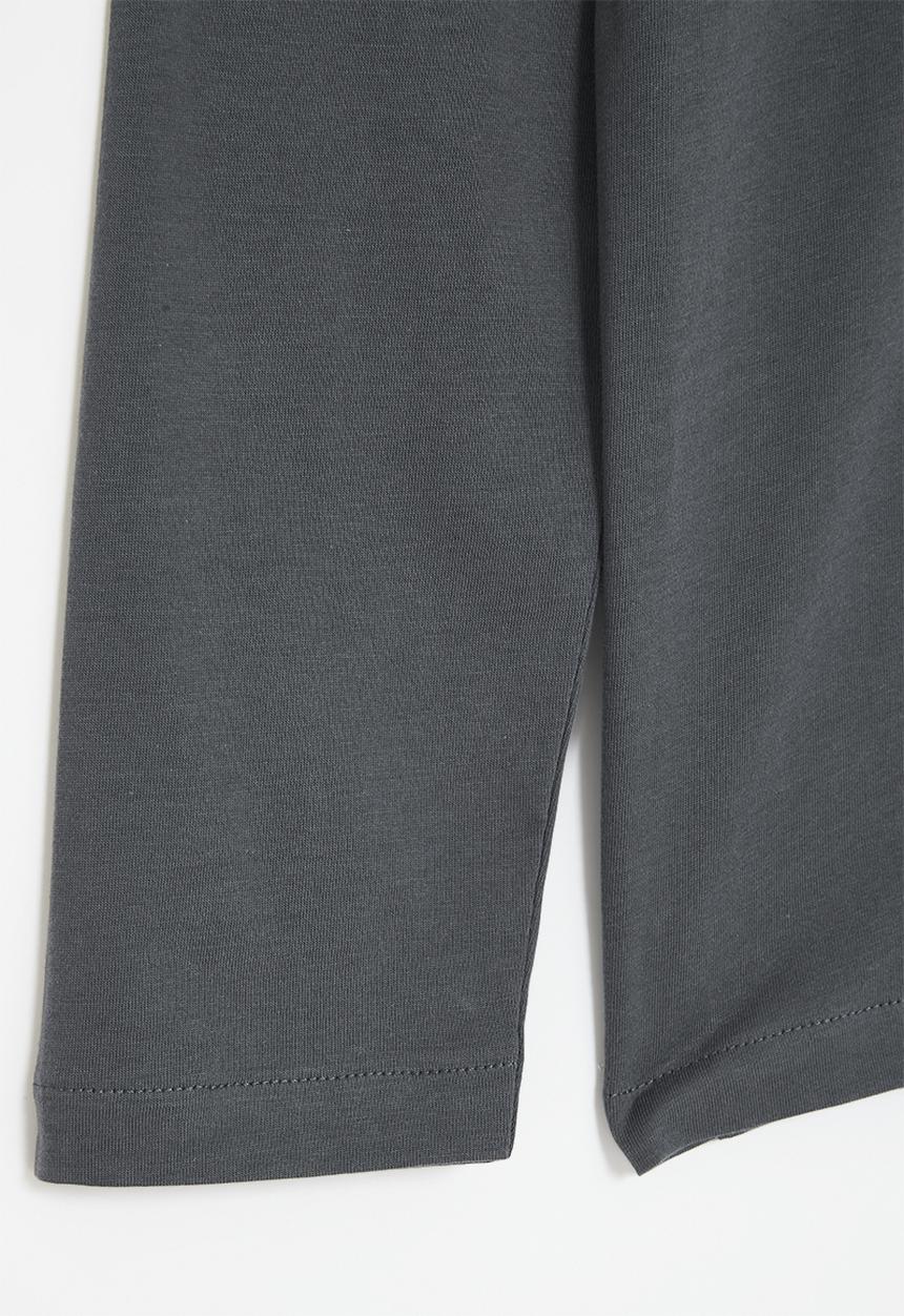 POLO - Boys ashton long sleeve tee - gunmetal