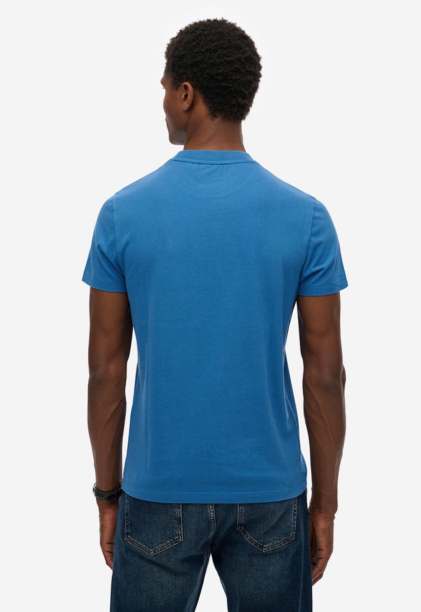 Superdry. - Essential Logo Emb Tee - Pilot Mid Blue