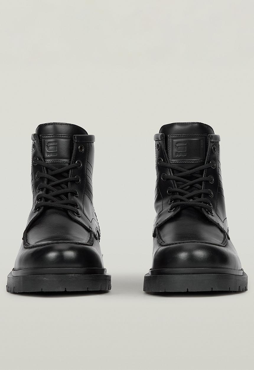 G-STAR - Tyler Boot Mid Moq Lea M - Black leather