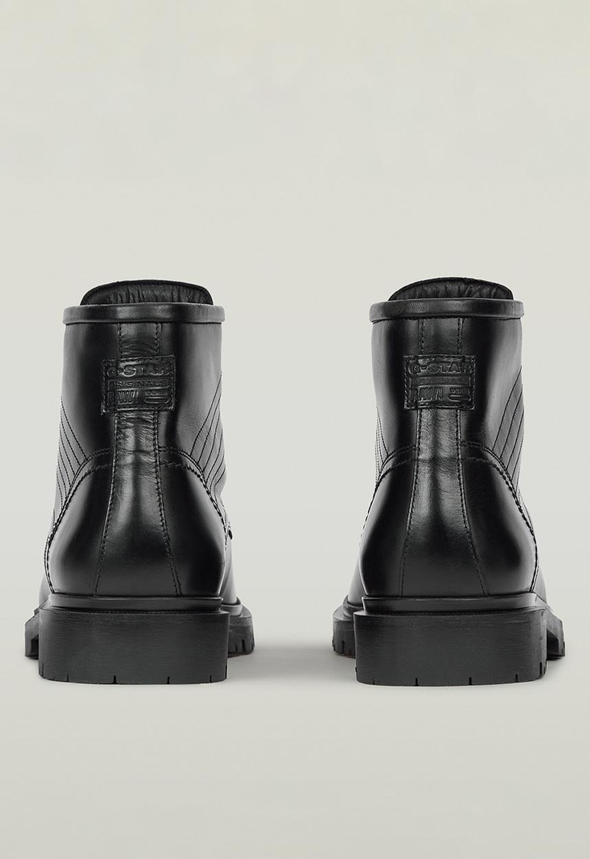 G-STAR - Tyler Boot Mid Moq Lea M - Black leather