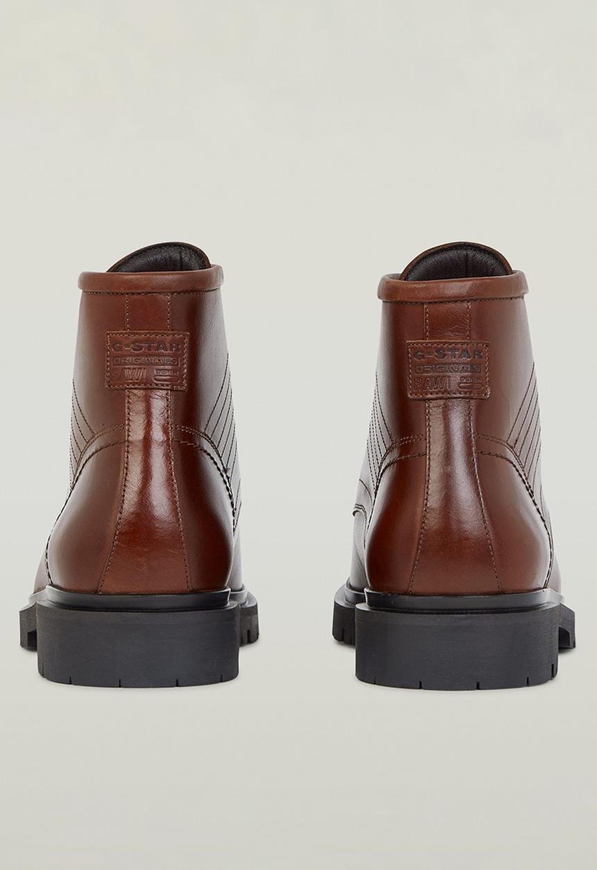 G-STAR - Tyler Boot Mid Moq Lea M - Redbrown leather