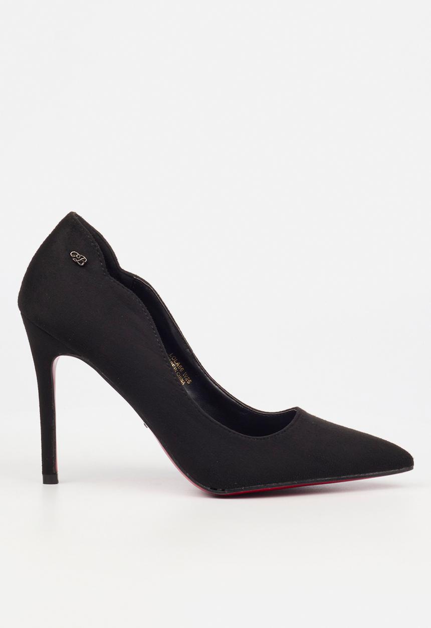 Miss Black - Lola 66 classic scallop heel - black