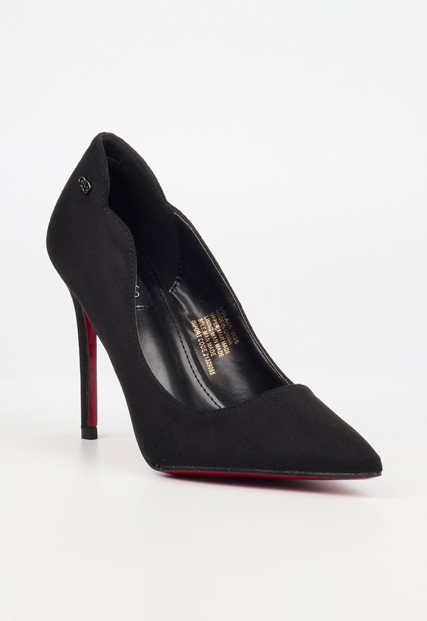 Miss Black - Lola 66 classic scallop heel - black