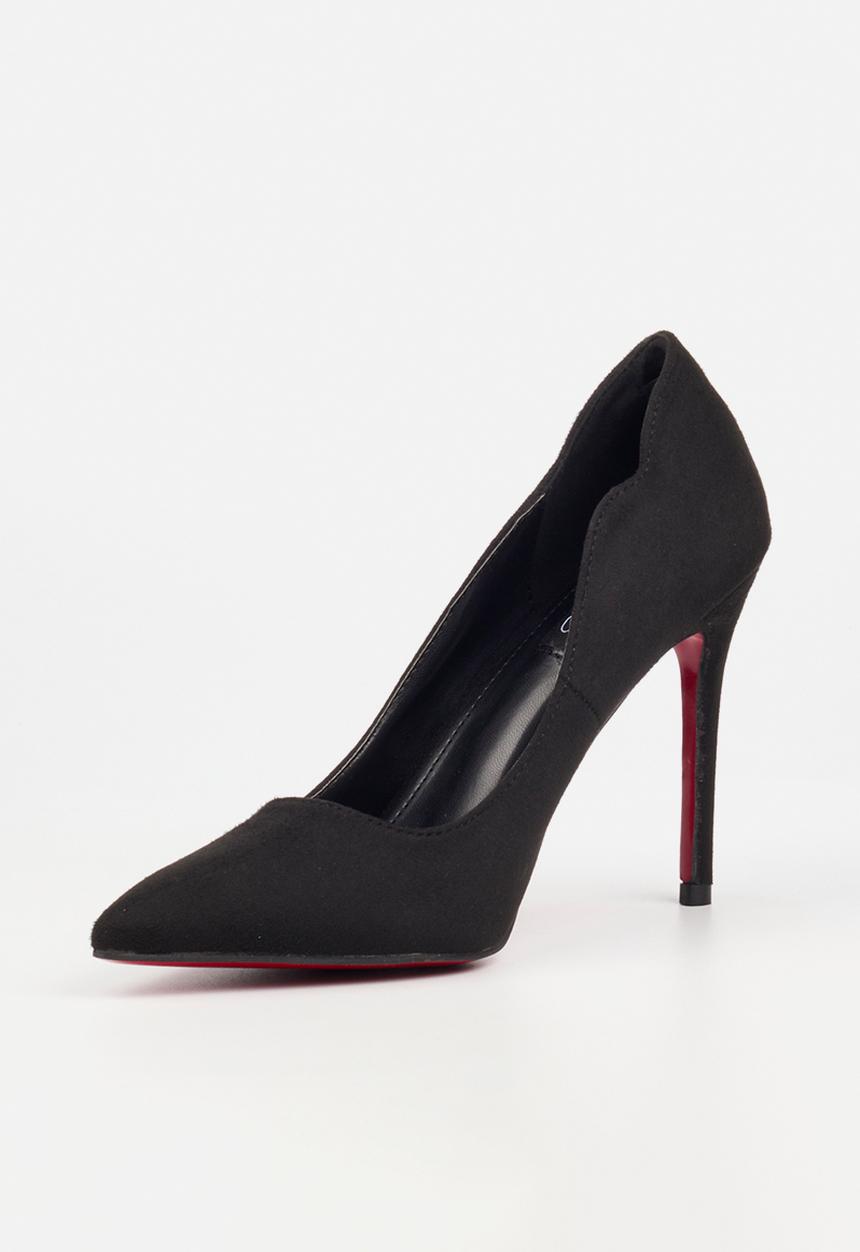 Miss Black - Lola 66 classic scallop heel - black