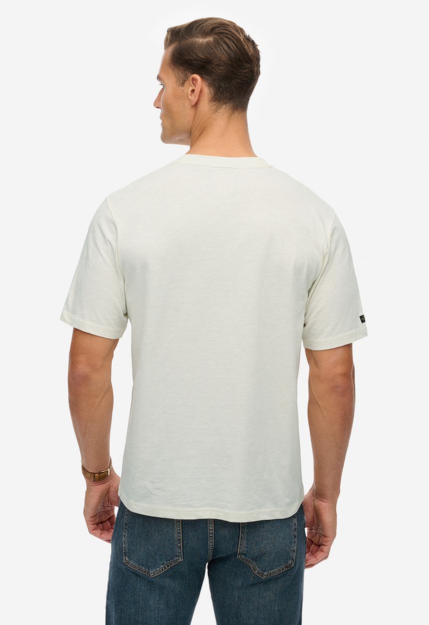 Superdry. - Campaign Souvenir Loose Tee - 22C - Cream
