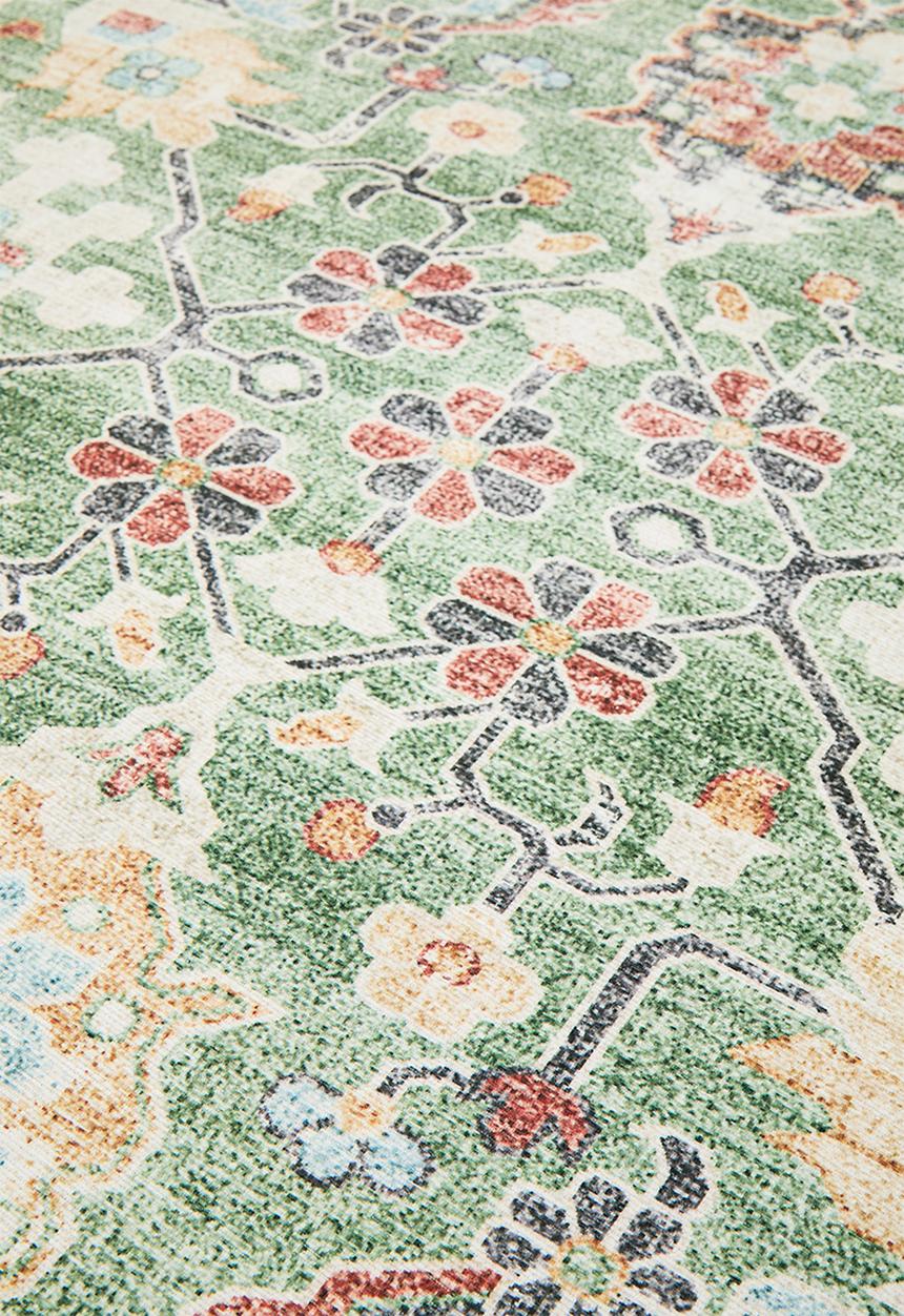 Sixth Floor - Vespra Floral Rug - Sage
