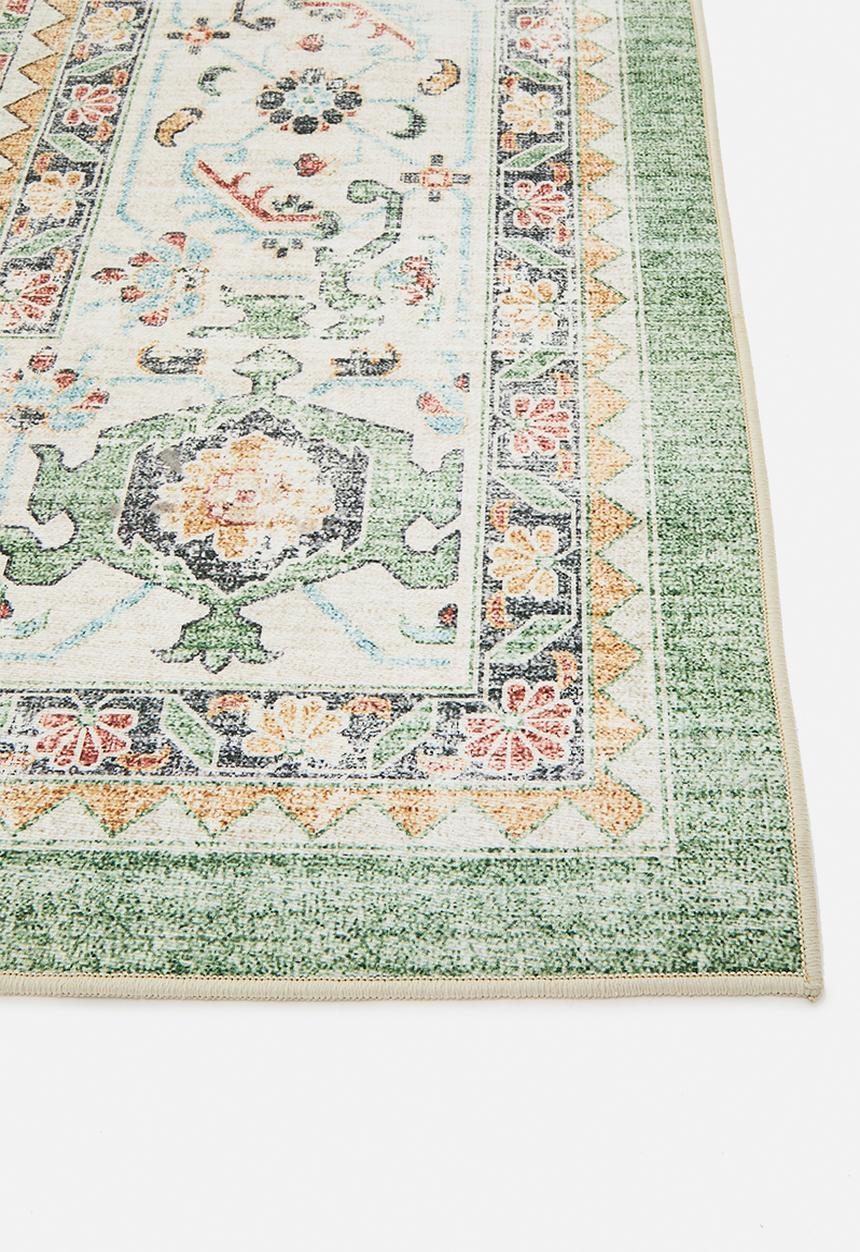 Sixth Floor - Vespra Floral Rug - Sage