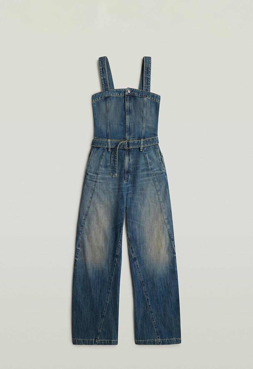 G-STAR - Bustier 3D Jumpsuit wmn - Antique blueschist