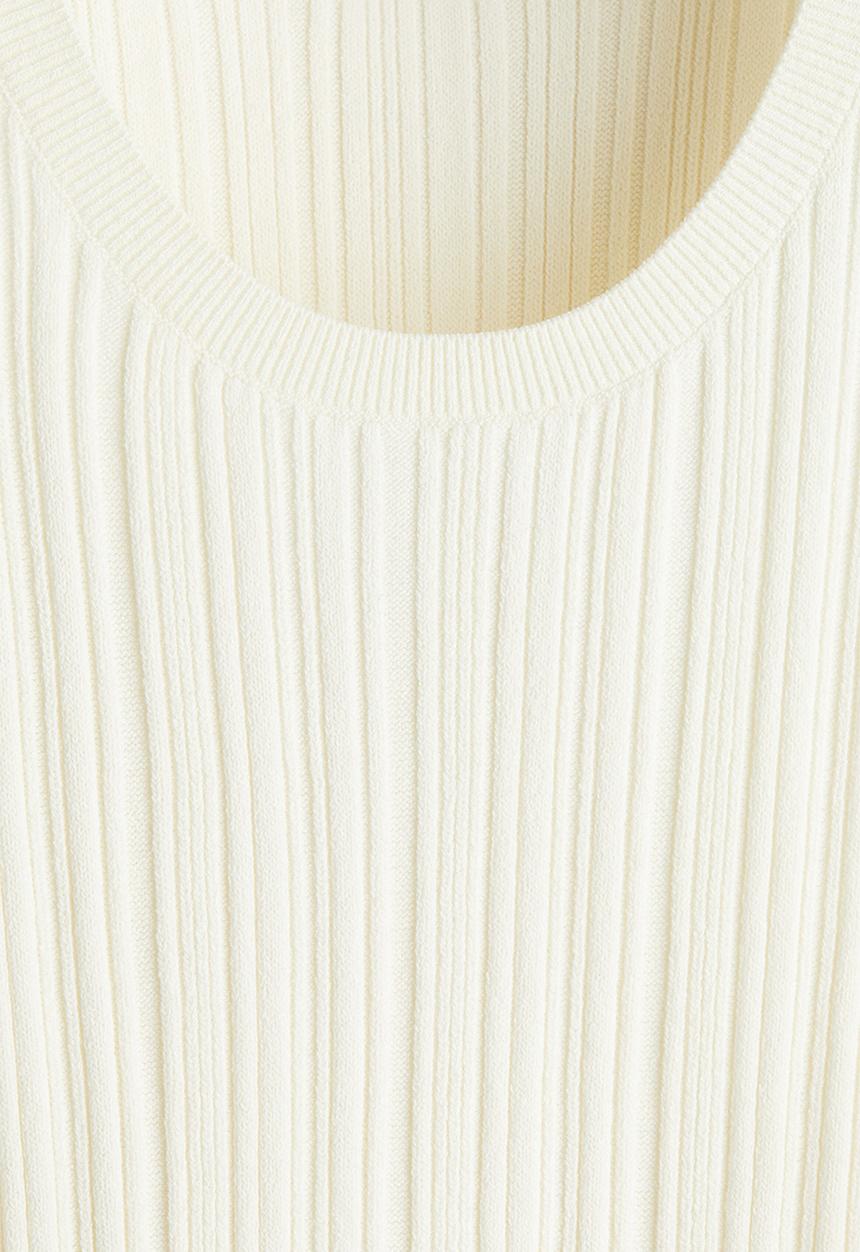 H&M - Slim fit ribbed vest top - white