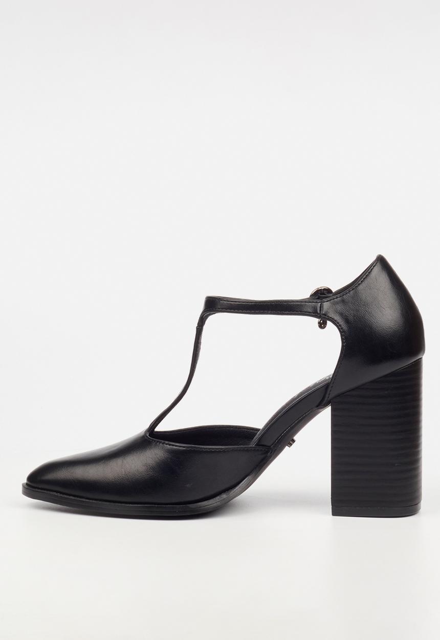 Miss Black - Kaia 2 t-bar block heel - black