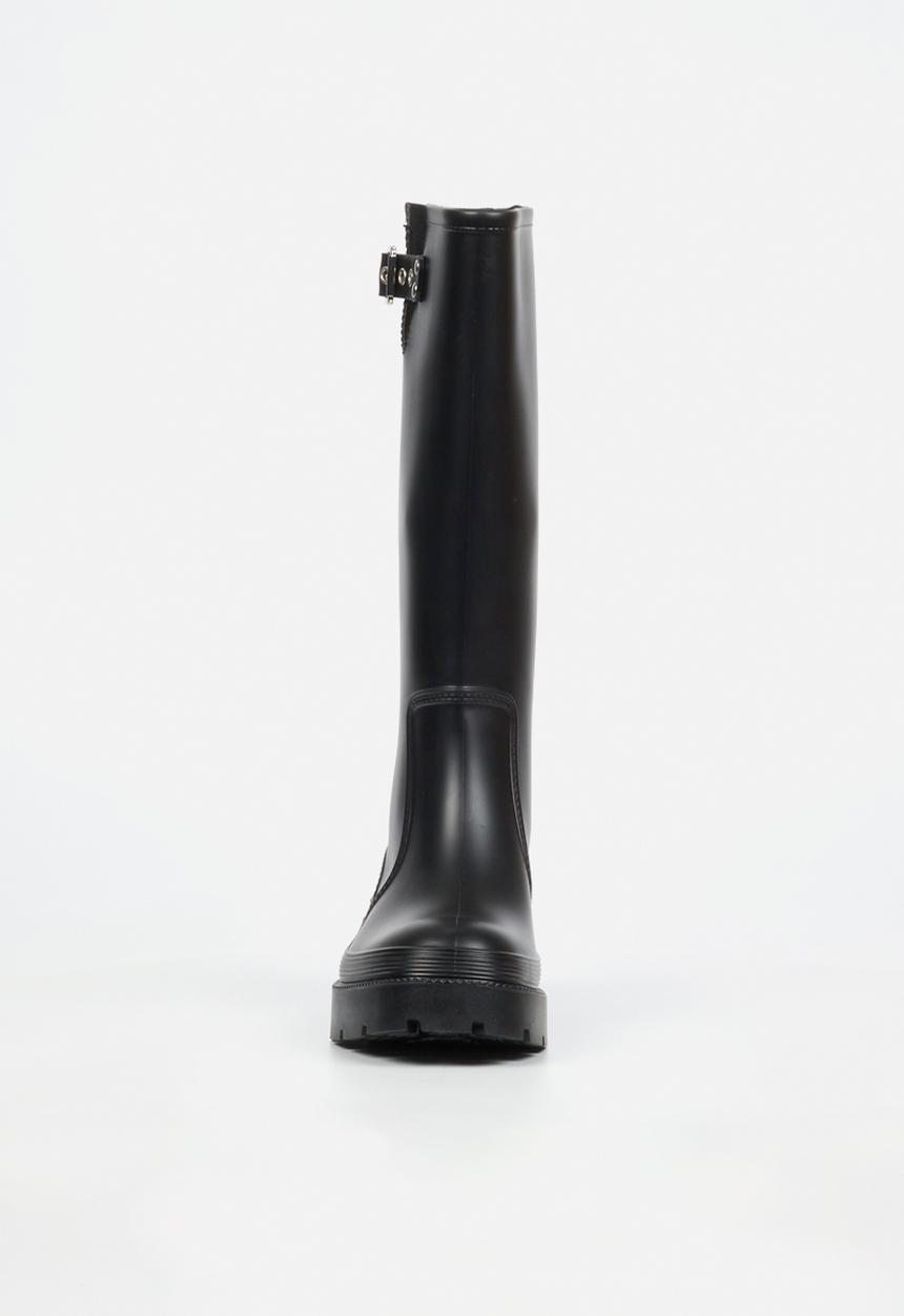 Viabeach - Laine 2 long buckle rain boot - black