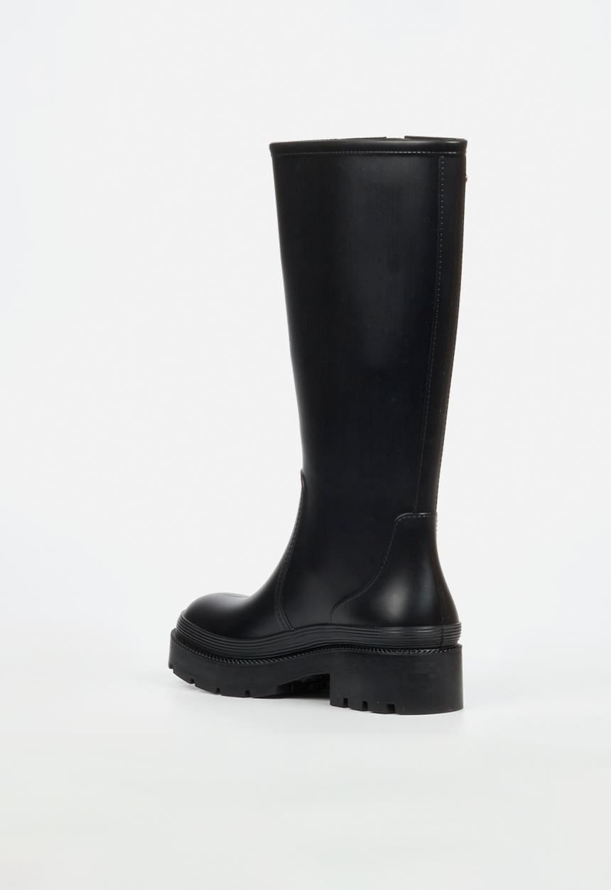 Viabeach - Laine 2 long buckle rain boot - black