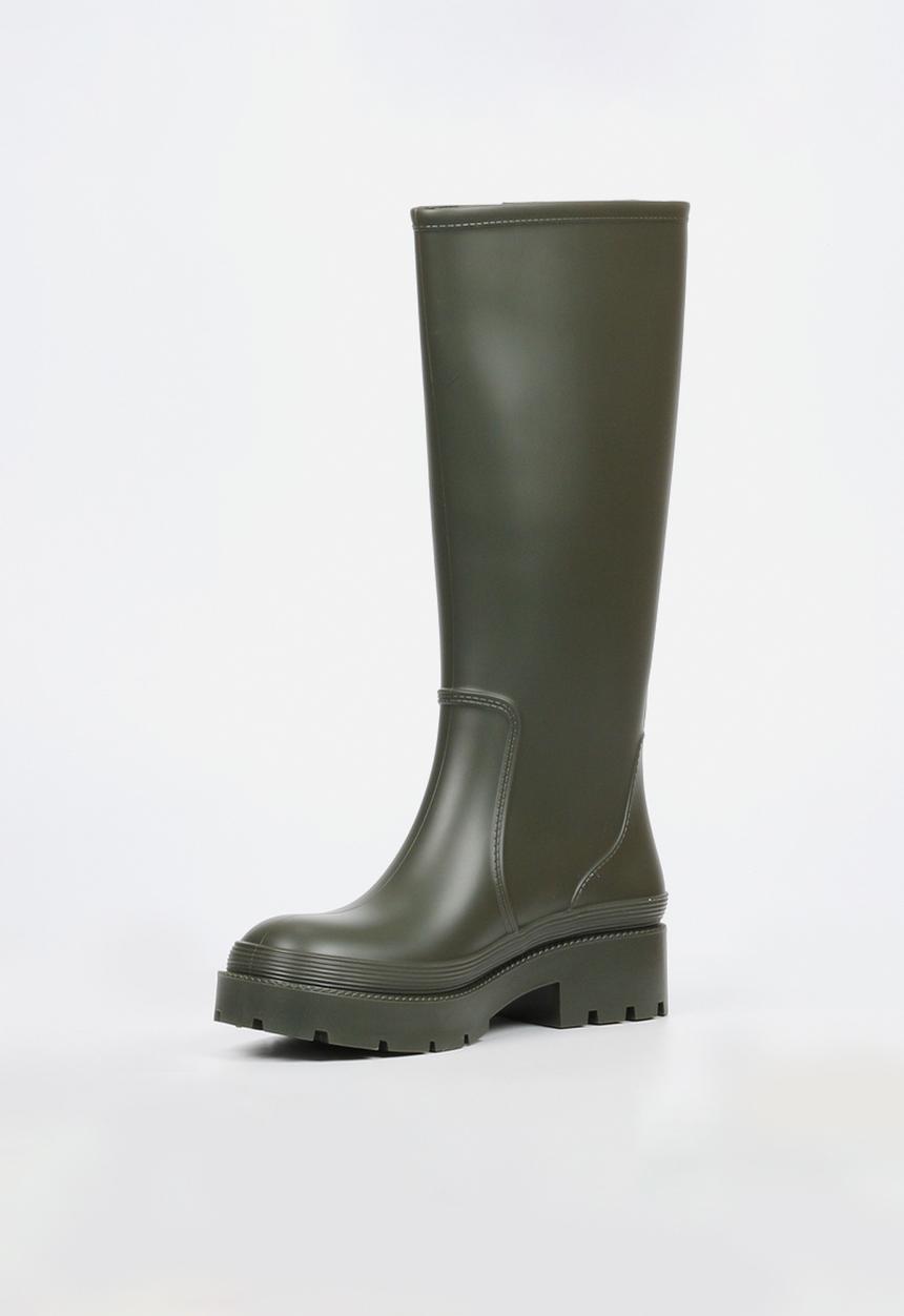 Viabeach - Laine 2 long buckle rain boot - khaki