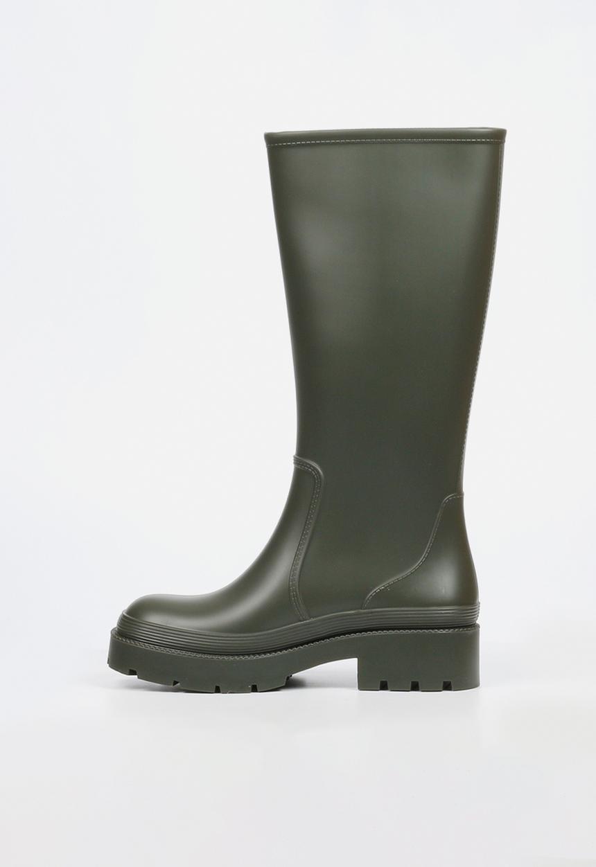 Viabeach - Laine 2 long buckle rain boot - khaki