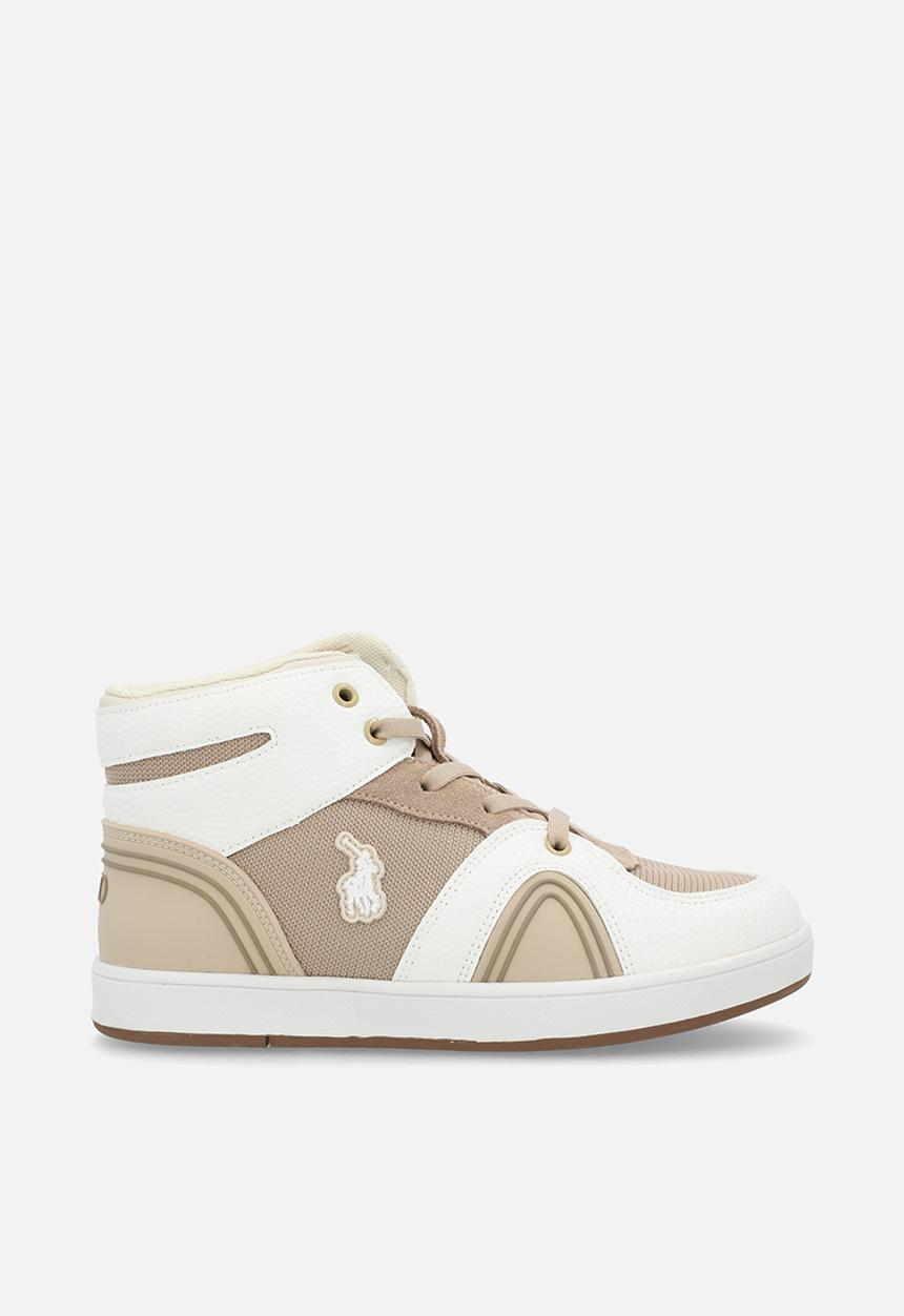 POLO - Colour Block High Top Sneaker -Stone
