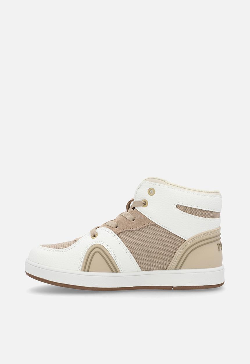 POLO - Colour Block High Top Sneaker -Stone