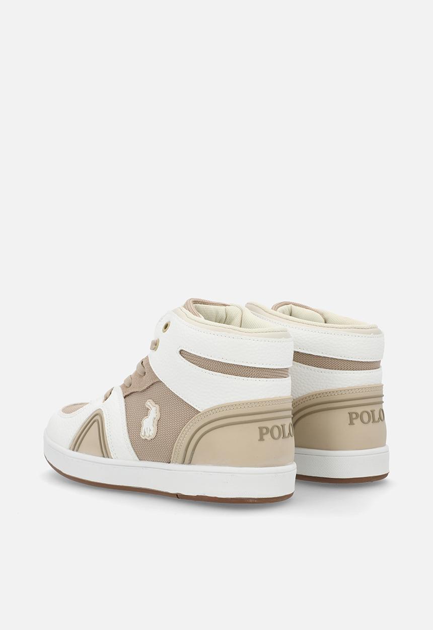 POLO - Colour Block High Top Sneaker -Stone