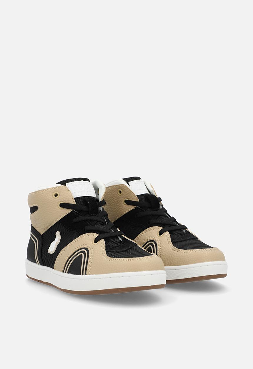 POLO - Colour Block High Top Sneaker -Black