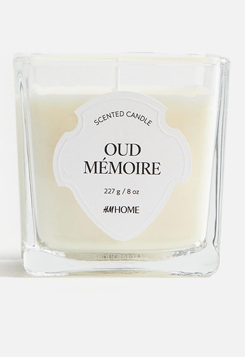 H&M - Scented candle in glass holder - oud mémoire