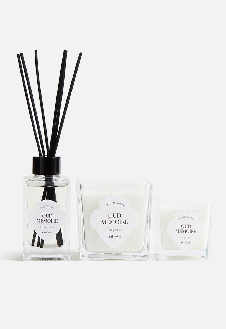 H&M - Scented candle in glass holder - oud mémoire