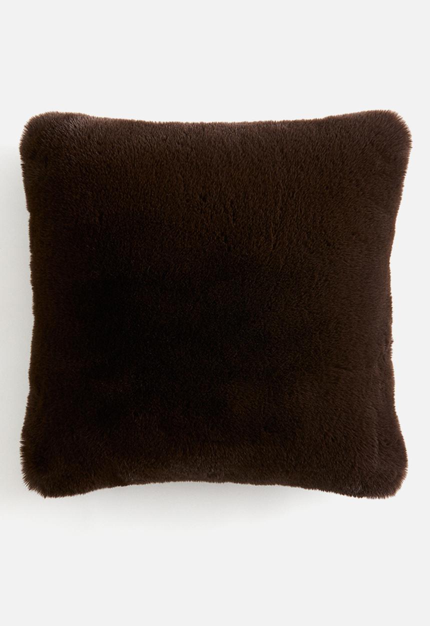 H&M - Fluffy cushion cover - dark brown