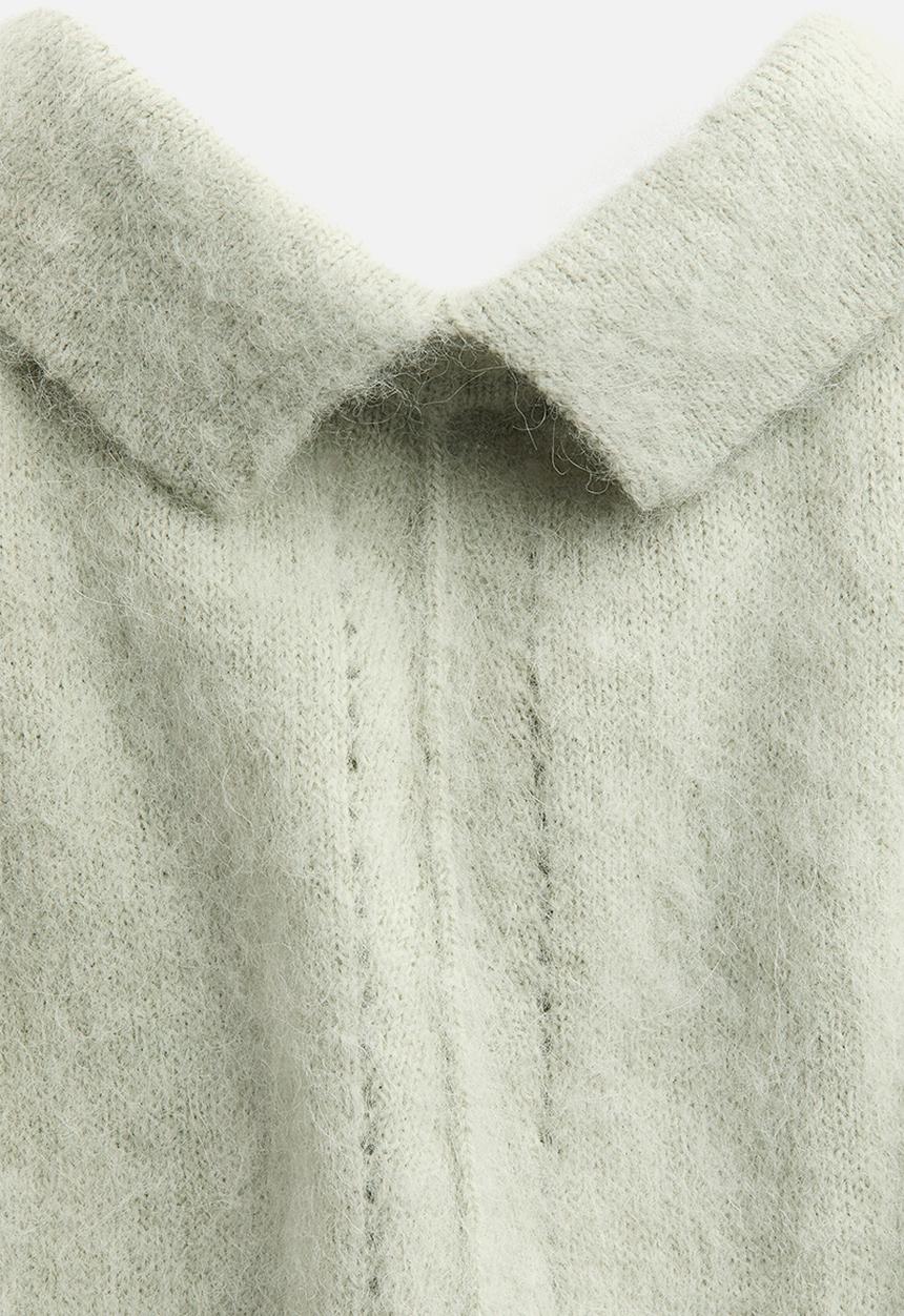 H&M - H&M Studio: Alpaca-blend sweater vest -  light dusty green 