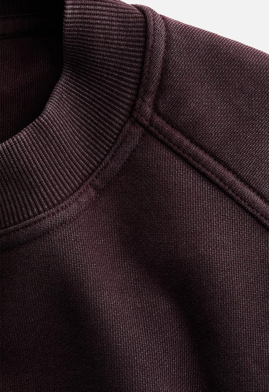 H&M - H&M Studio: Cotton sweatshirt - dark plum purple 