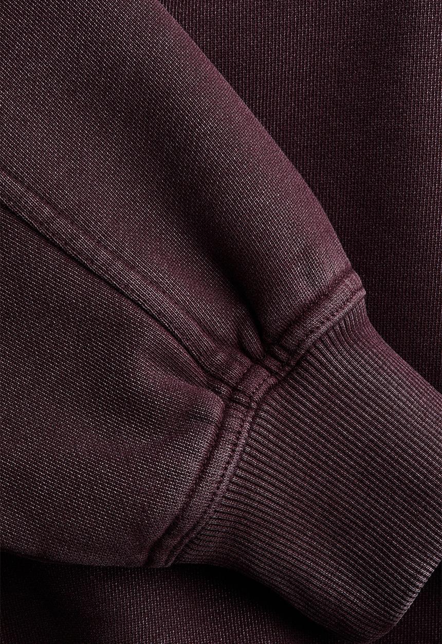 H&M - H&M Studio: Cotton sweatshirt - dark plum purple 