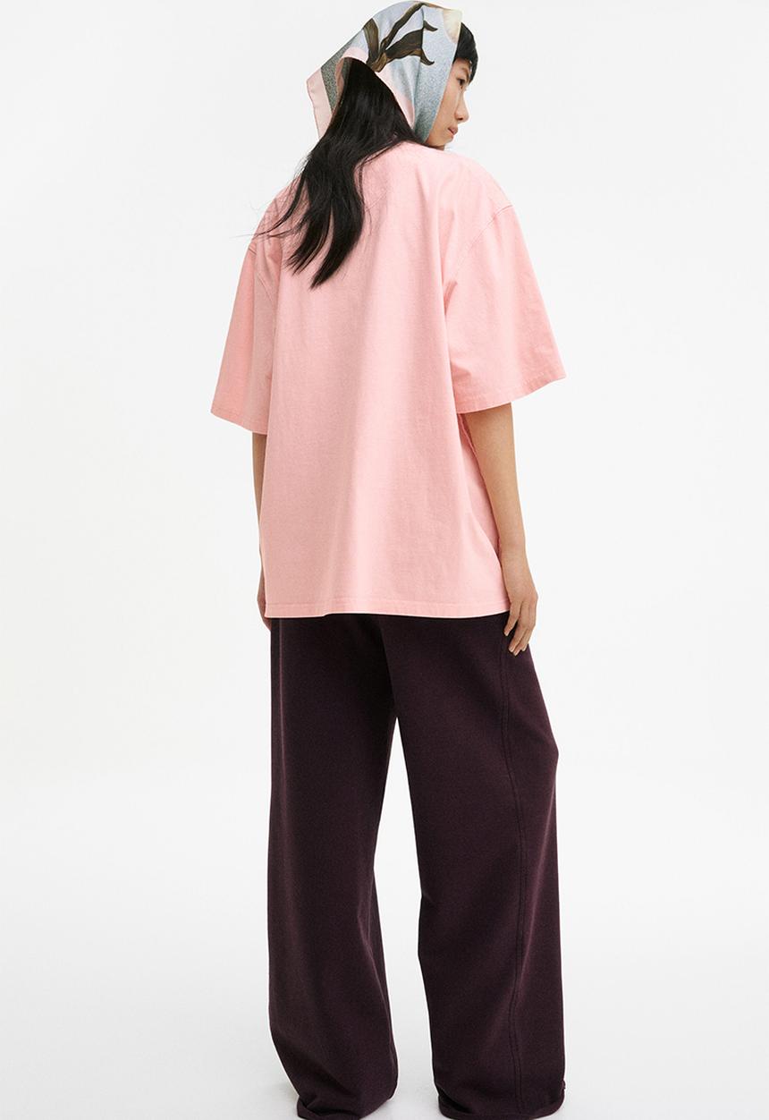 H&M - H&M Studio: Oversized T-shirt - pink