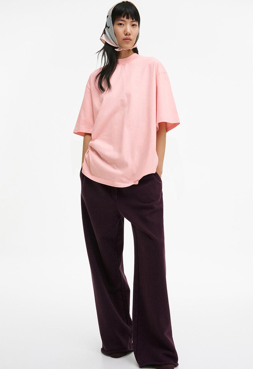 H&M - H&M Studio: Oversized T-shirt - pink