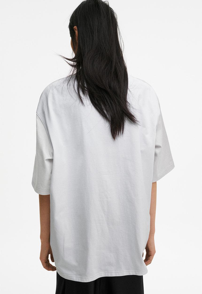 H&M - H&M Studio: Printed t-shirt - light grey 