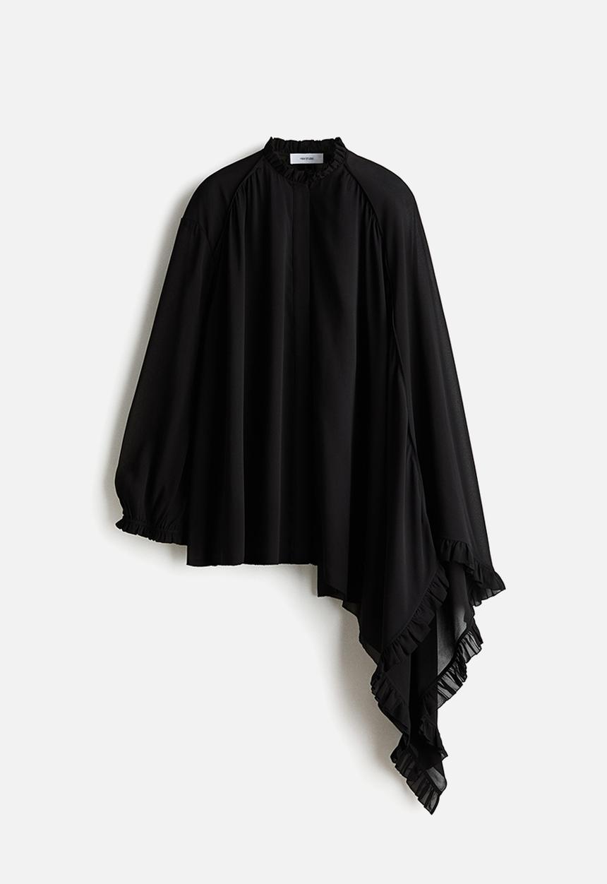 H&M - H&M Studio: Chiffon blouse - black