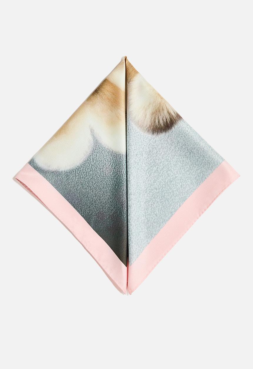 H&M - H&M Studio: Printed scarf - light pink/light beige 