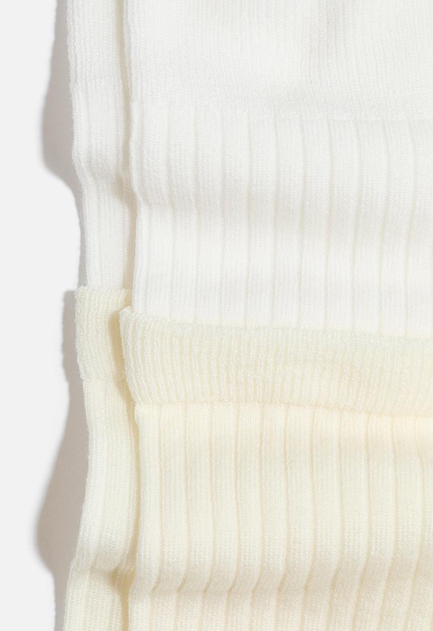 H&M - H&M Studio: Layered socks - cream 