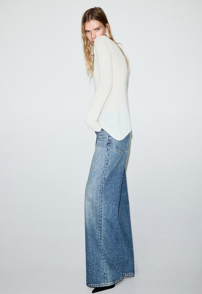 MANGO - Sweater paulete - natural