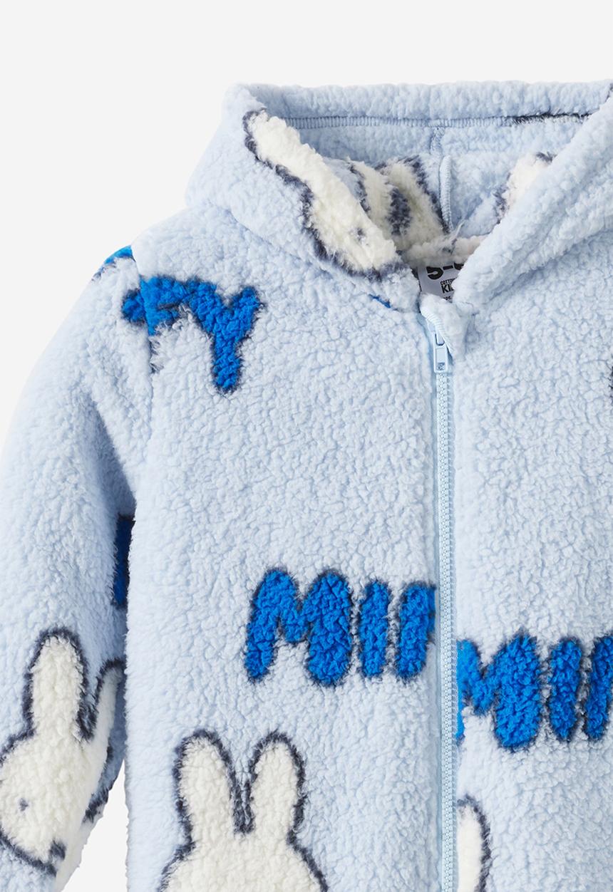 Cotton On - Hooded Onesie License - Lcn Mif Ice Blue/Miffy Bubble Faces