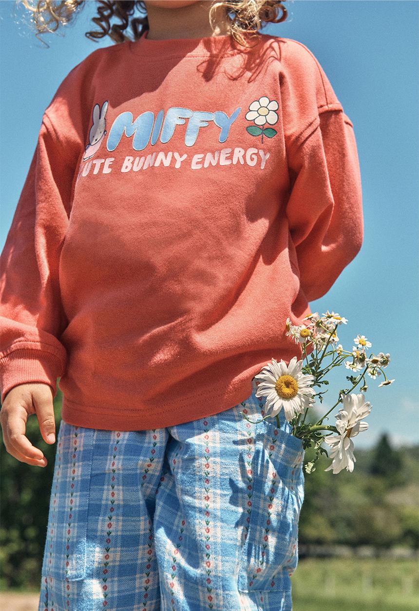 Cotton On - Miffy Long Sleeve Pj Set License - Lcn Mif Coral Red/ Miffy Cute Bunny