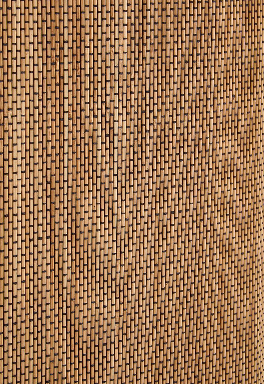 Bathroom Solutions - Bamboo laundry basket - black & neutral 