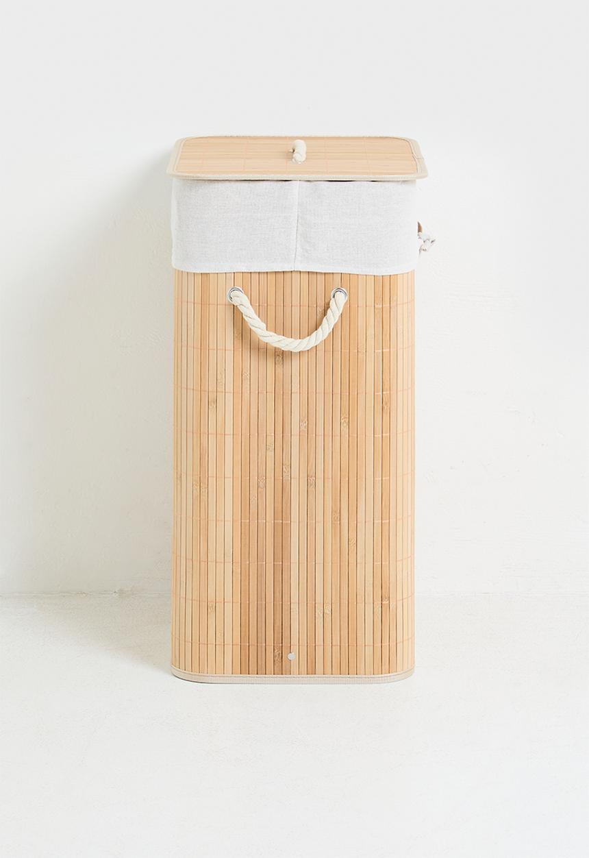 Bathroom Solutions - Bamboo laundry basket - neutral