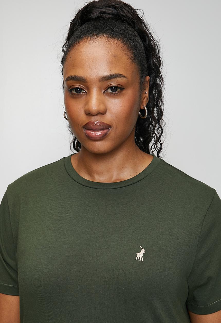 POLO - Plus wmn allie ss t-shirt - olive